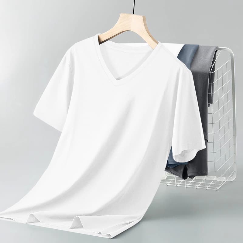 V-neck white