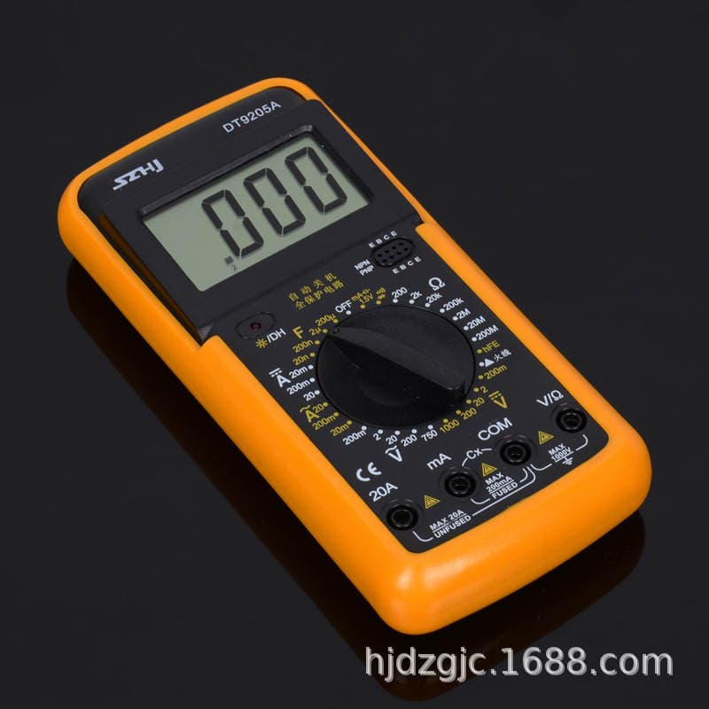 Hengjiang DT9205A Yüksək Dəqiqlikli Kiçik Portativ Rəqəmsal Multimetr (elektrikçilər üçün) 3