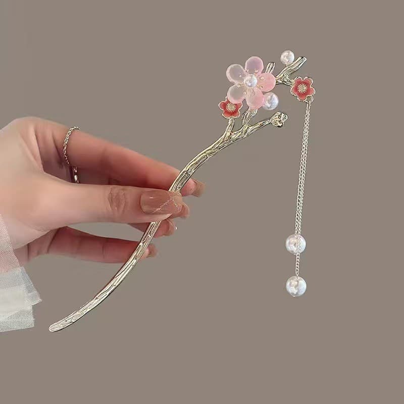 216# plum pink tassel