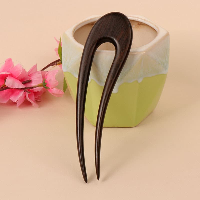 Large ebony hairpin---05 style (15cm long)