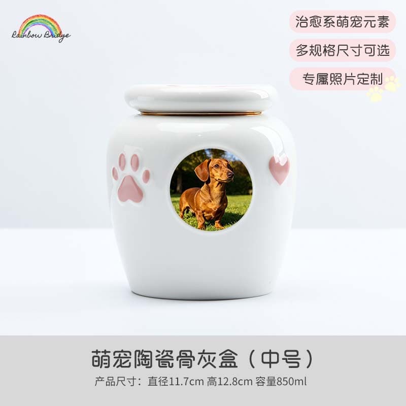 Pet cremation urn - basic model (including customized photos + text)