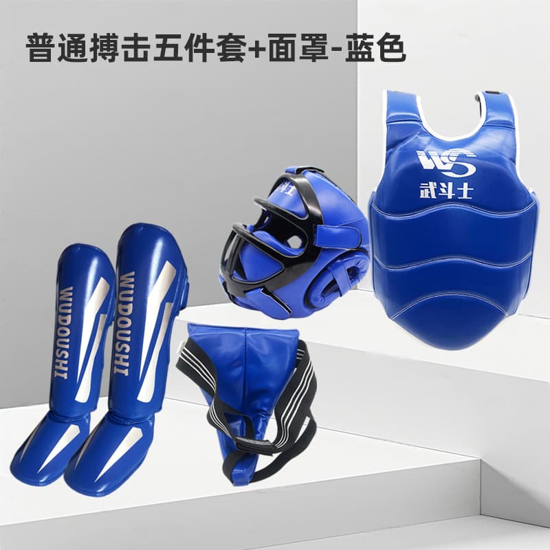 Blue suit + mask