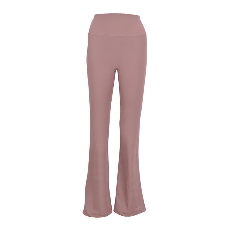 Lotus root flared pants