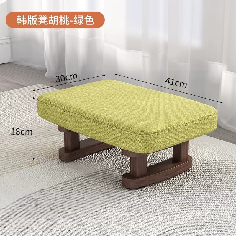 Walnut stool legs – green