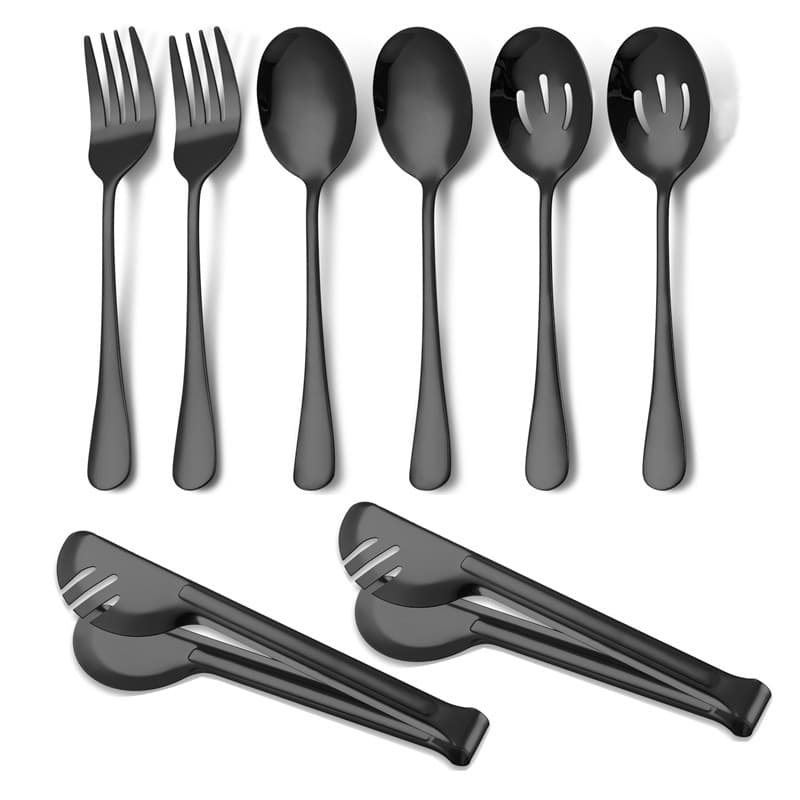 [black 8-piece set] with semi-circle clip