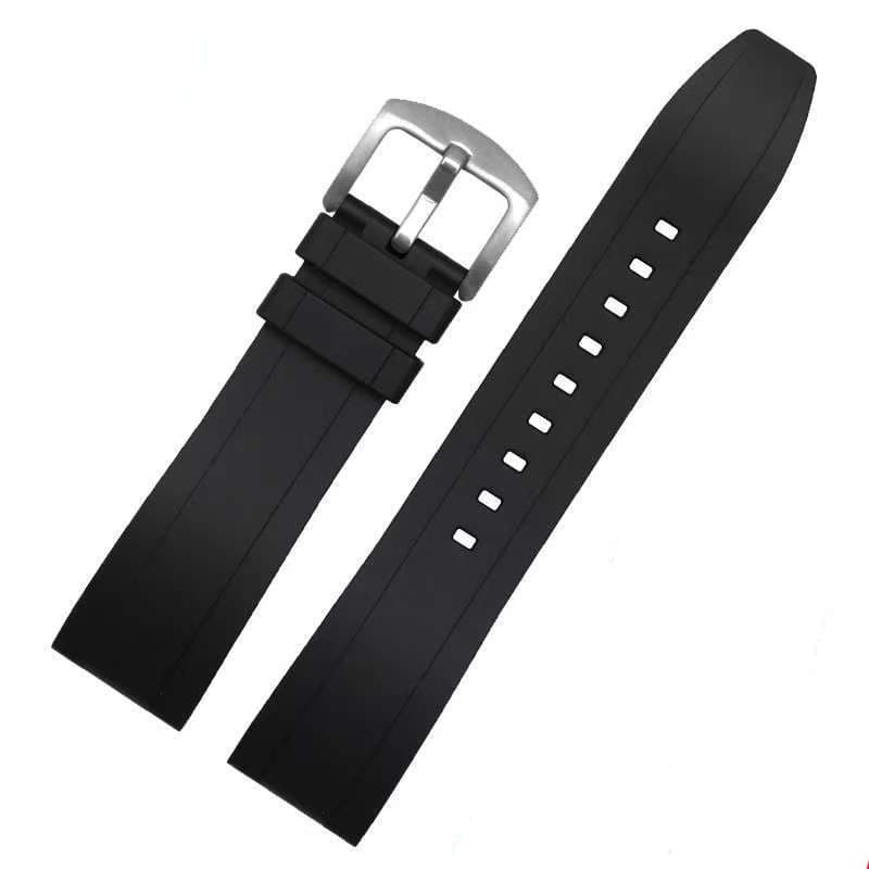 Black silver buckle