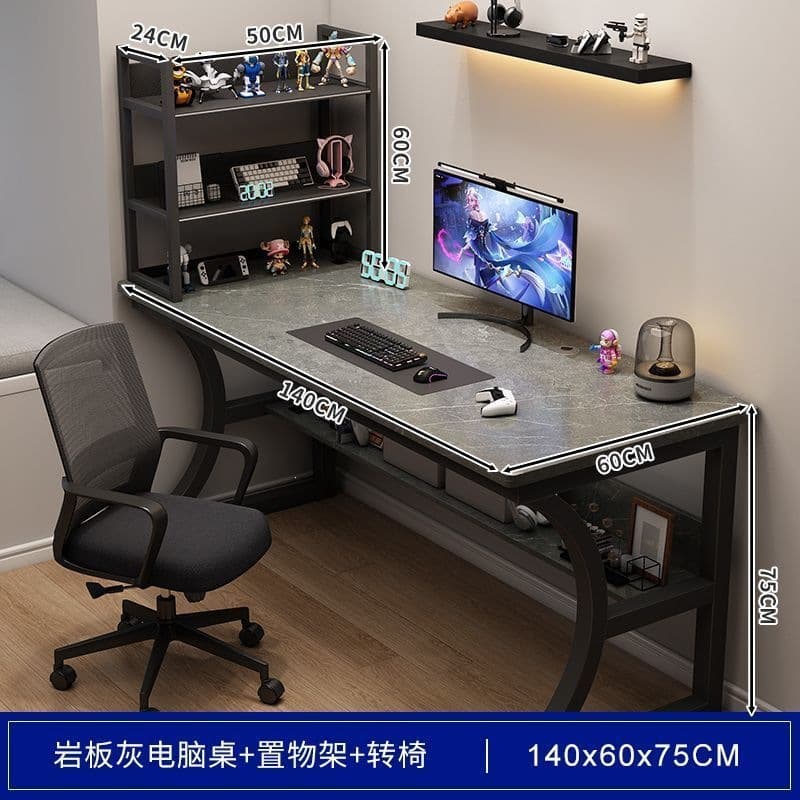 [luxury model + swivel chair] slate gray 140cm