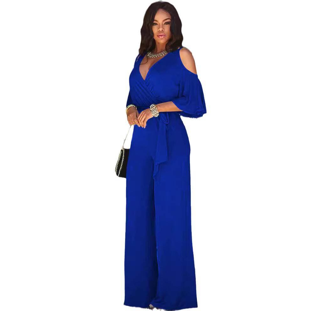 2024 Aliexpress Wish Amazon European and American Export Women's Wholesale Wide-Leg Pants 7 Colors Optional Including Belt 5