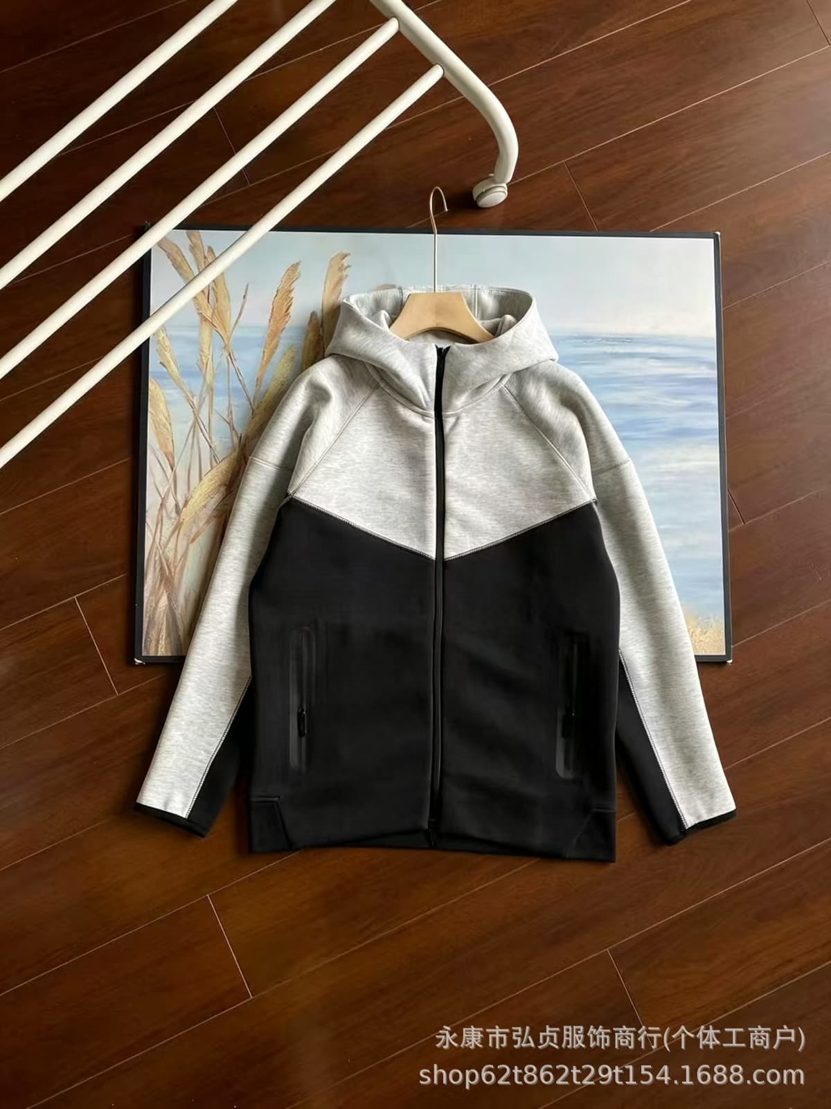 Jacket. black and light gray