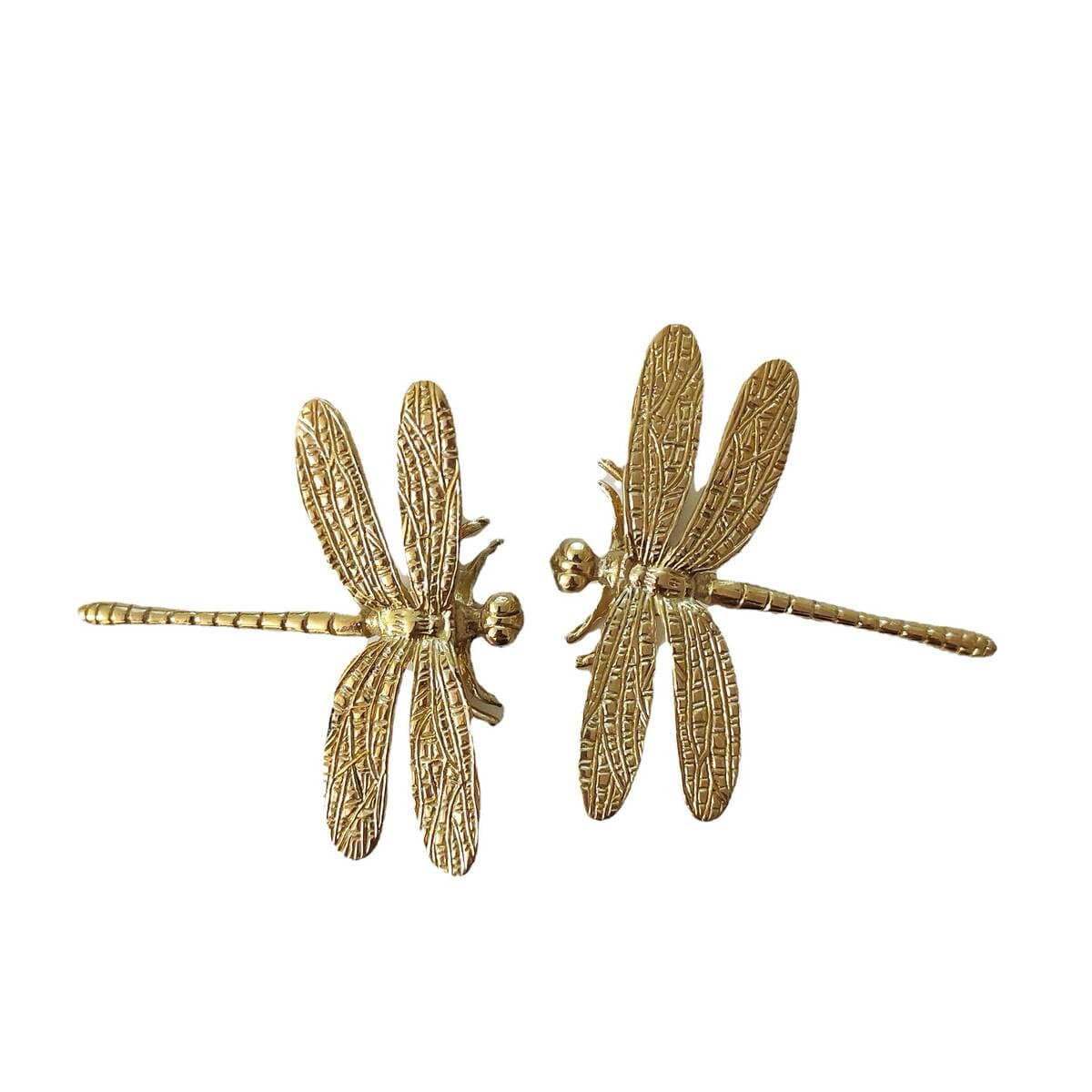 Brass Dragonfly Furniture Handle Ceramic Accessories Furniture Accessories Background Wall Decoration 5