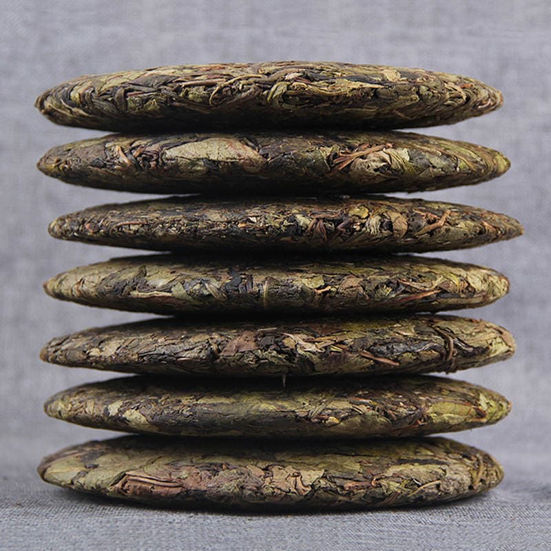 Yunnan Pu-er çayı, qədim ağac, çiy, Qizi tortu, 357 q, Lincang İslandiya Qızıl Yarpaq 3