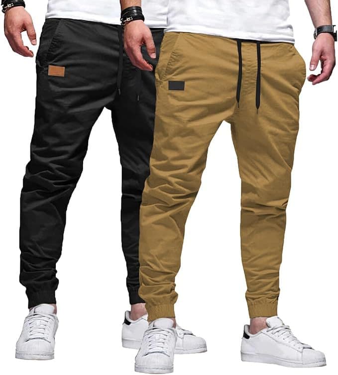Black + dark khaki