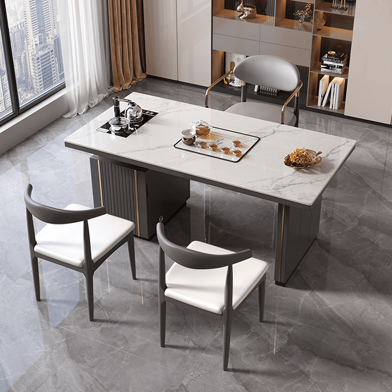 1.2m table, 1 light luxury chair + 2 guest chairs