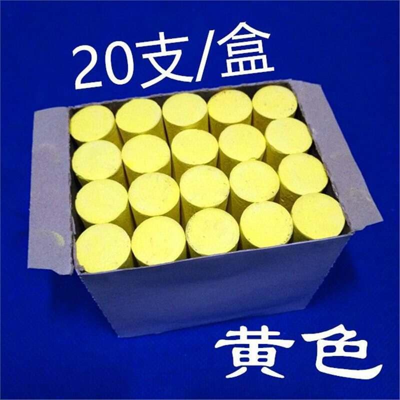 Large Yellow Chalk, Large Thick Chalk for Wood and Steel Pipes, Yellow Thick Chalk, Marine Chalk, 20 Pieces 1
