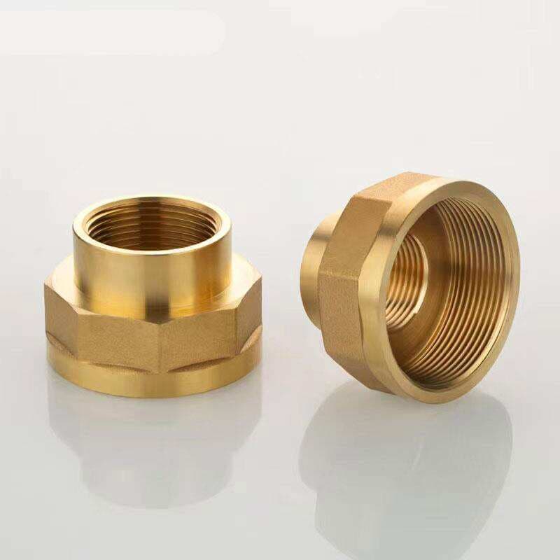 Copper Inner Tooth Pass-Through Copper Pipe Ancient Double-Head Internal Connection Straight-Through Water Pipe Joint Plumbing 4-Point Copper Reducing Water Pipe Accessories 4