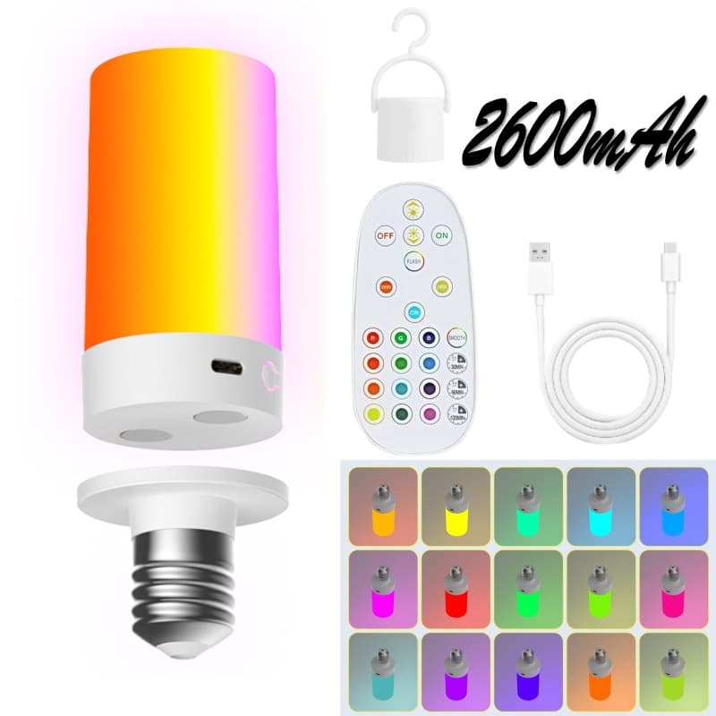 Corn magnetic light bulb - three colors + rgb (2600mah)