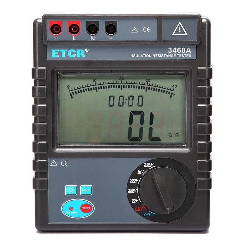 Digital Insulation Resistance Tester Industrial 2.5Kv/5Kv High-Voltage Electrician-Specific High-Precision Electronic Tester 5