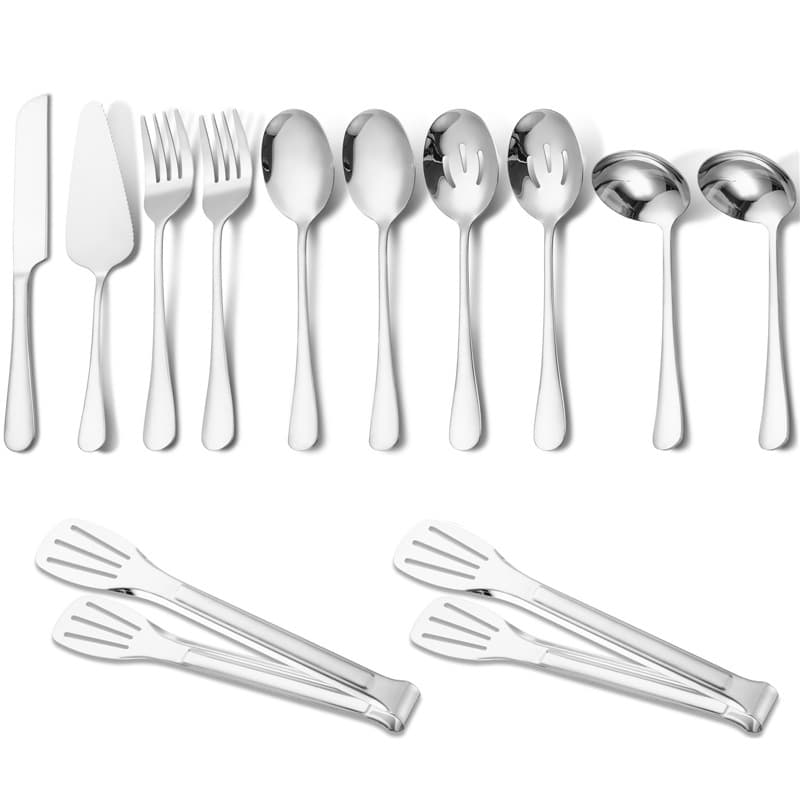 [silver 12-piece set] with three-wire clip
