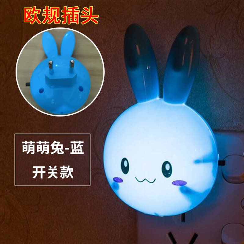 Switch type blue cute rabbit (european plug)