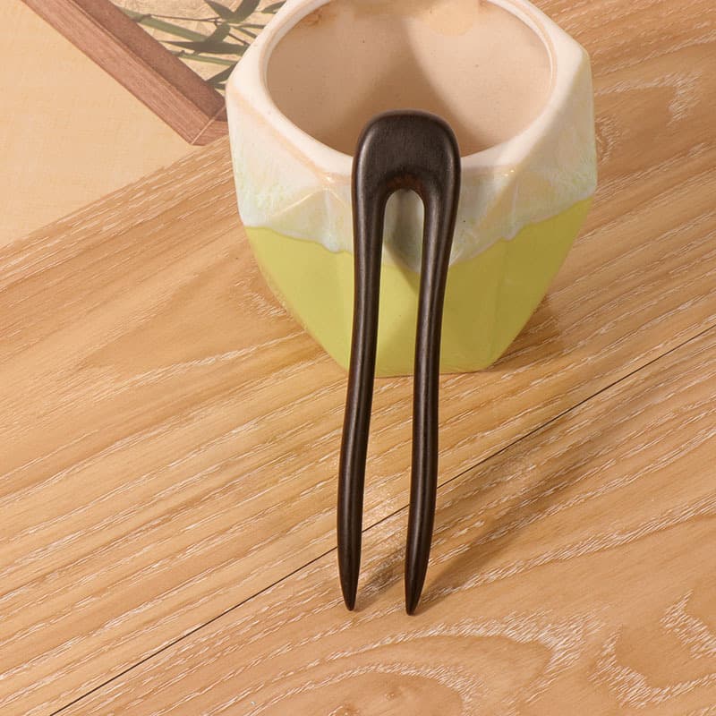 Purple sandalwood u hairpin--06 style (13cm)