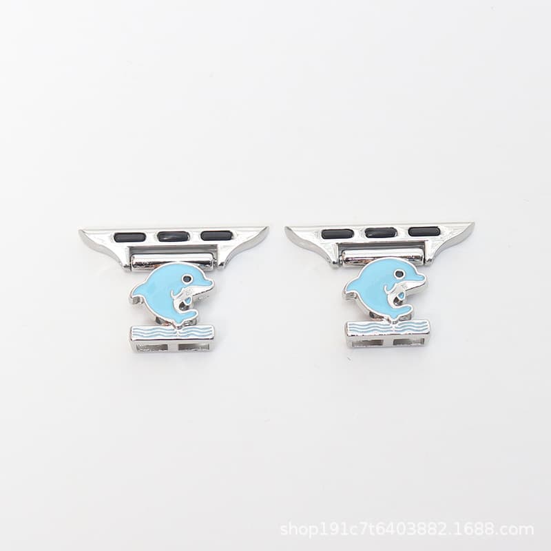 Dolphin-silver+glue blue