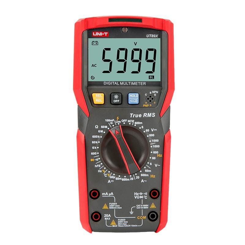 Uleid UT89X/XD/XE Rəqəmsal Multimetr, Yüksək Dəqiqlikli, Çoxfunksiyalı, Elektrikçilər üçün 5