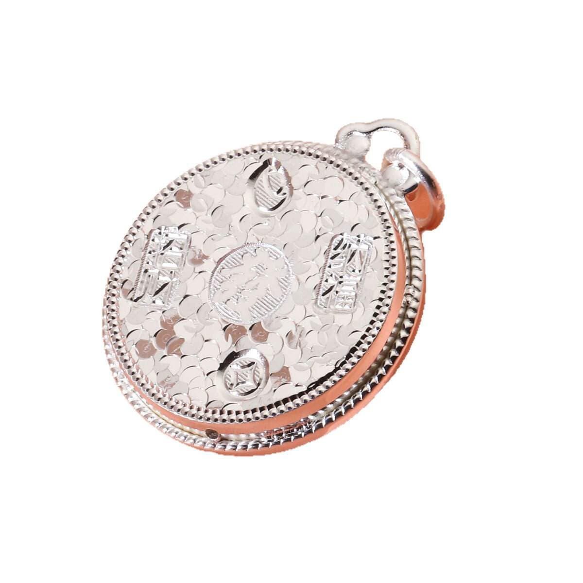 Gümüş 999 İkiqat Qatlı "Əzilmiş Buz" Uğur Kulonu 5