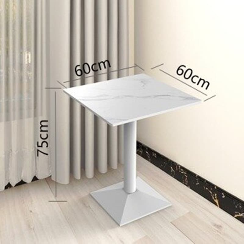 Snow mountain white 60 square meters + white iron feet