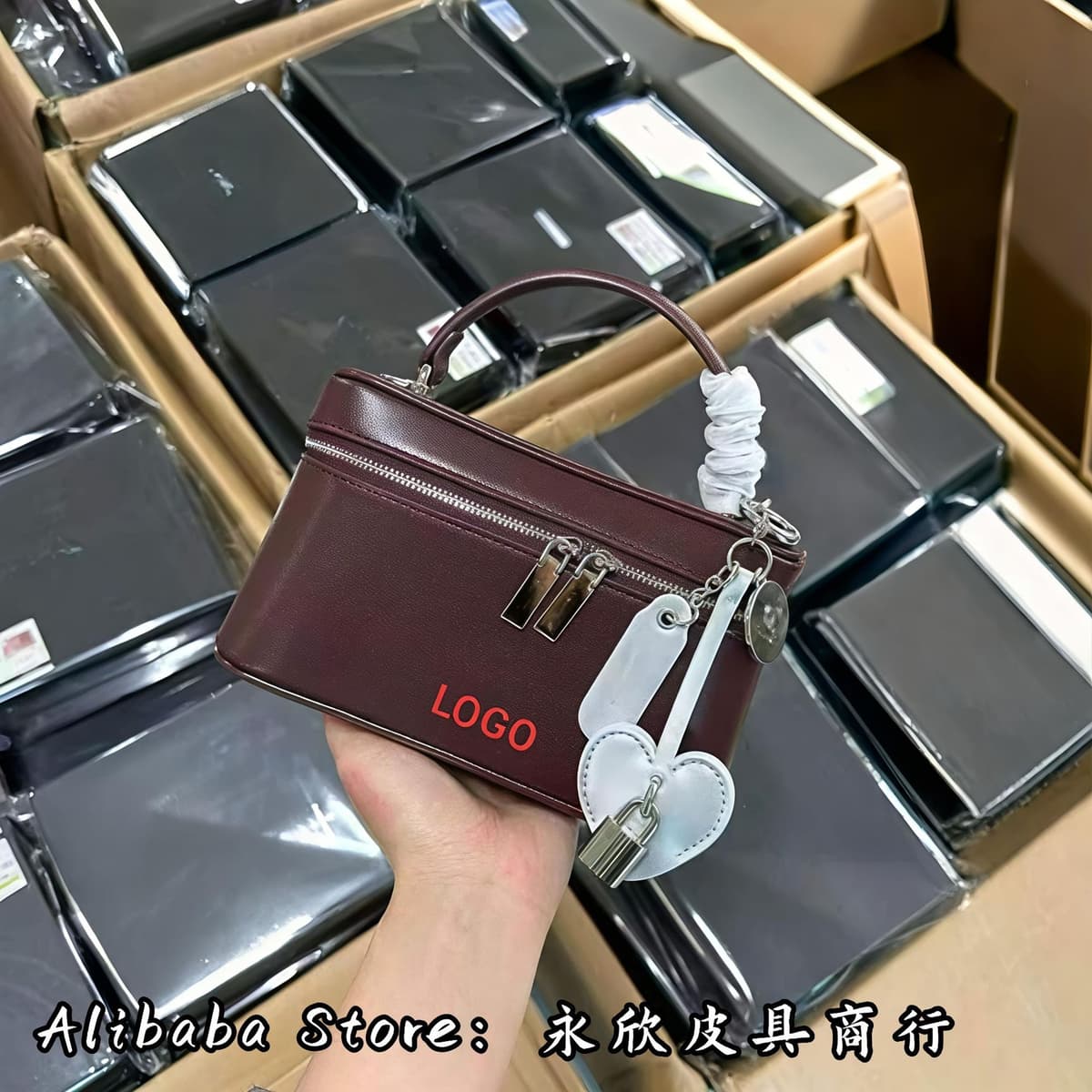 Burgundy with gift box