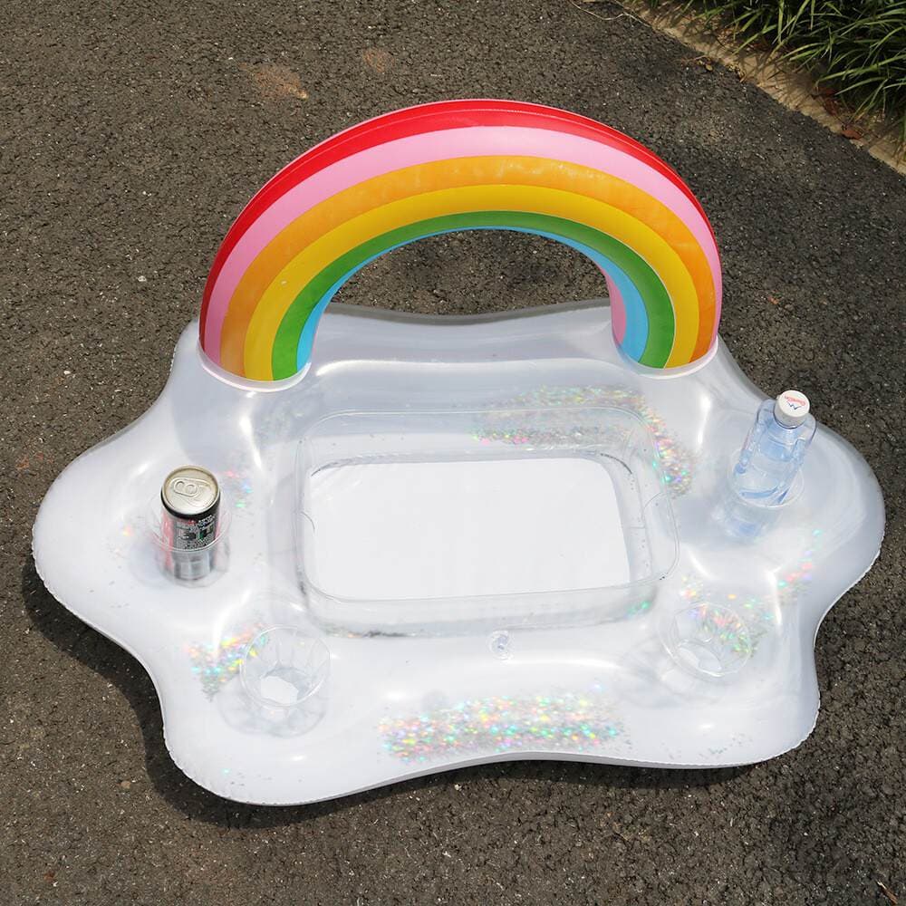 Inflatable Rainbow Clouds Water Bar Arch Rainbow Cup Holder Water Food Bar Ice Bucket Ice Bar Rainbow Cup Holder 3