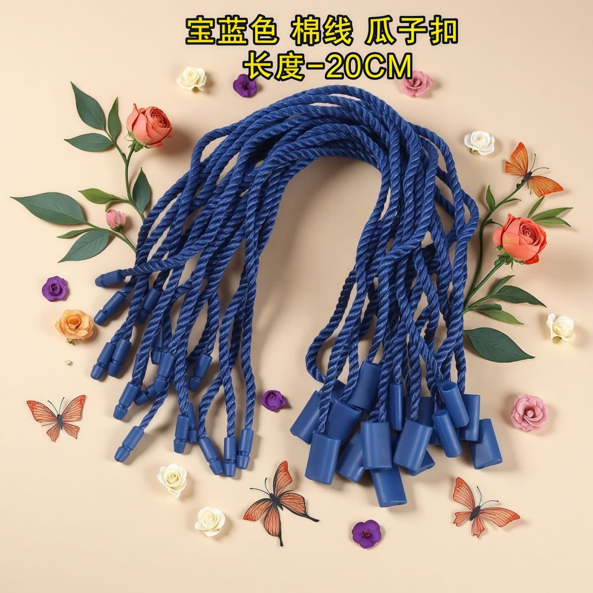 2-18# royal blue melon seed buckle (900 pieces/pack)