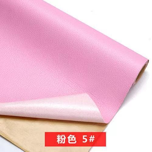 Pink [self-adhesive] leather sticker