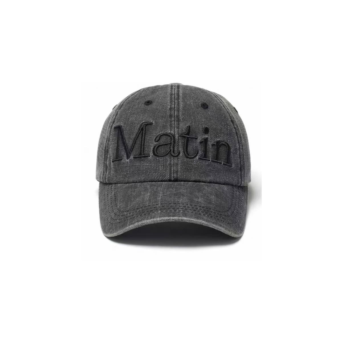 Mk large logo baseball cap washed gray