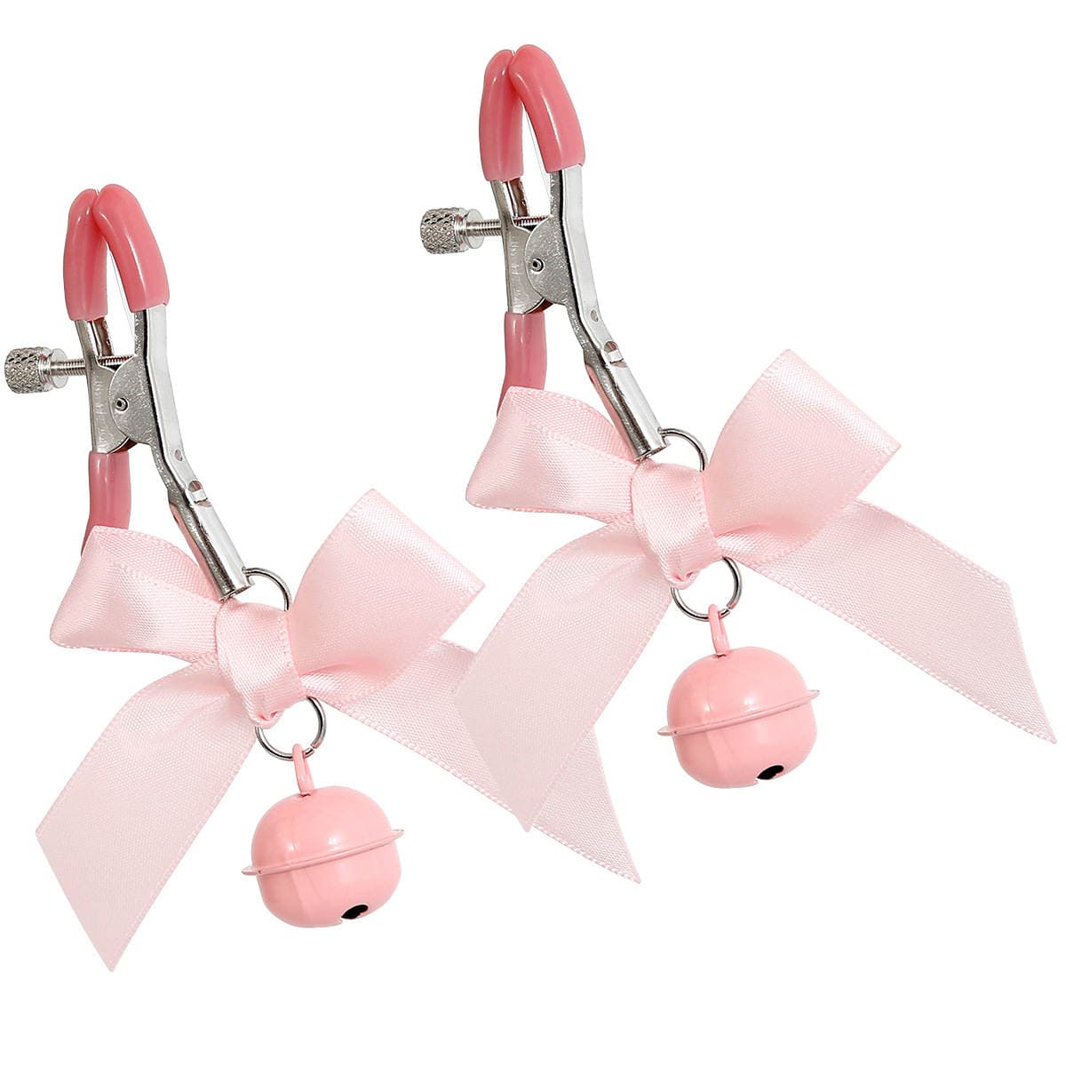 2022 adult sex toys wholesale pink short milk clip Bell bow male and female couple training binding 5