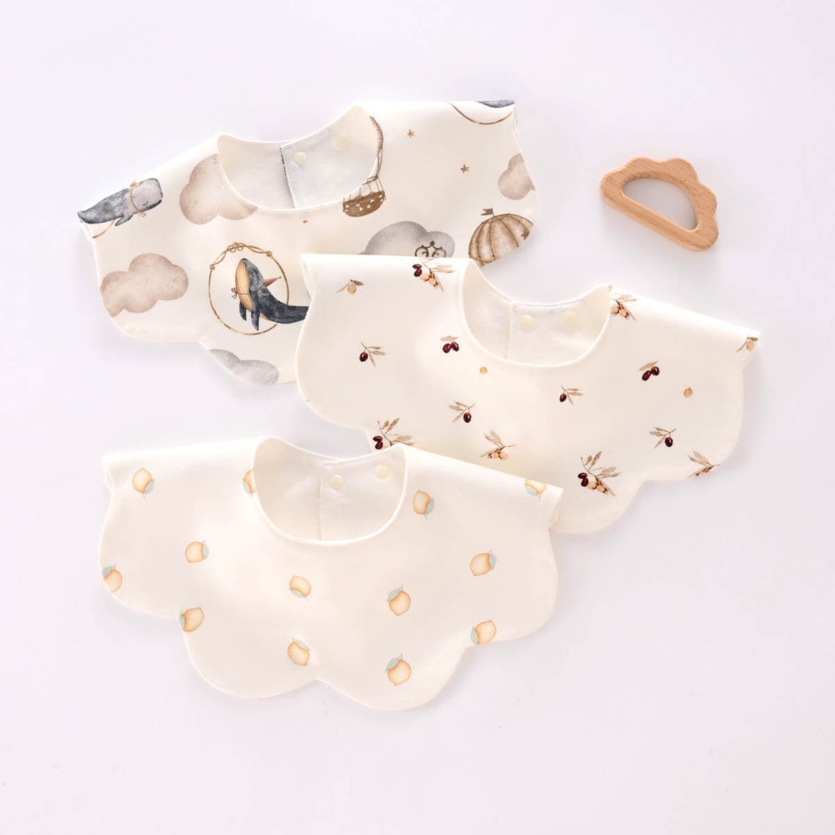 Baby Saliva Towel Newborn Supplies Waterproof Bib Mother and Baby Pure Cotton Bib Type a 360 Degree Enlarged Saliva Towel 2