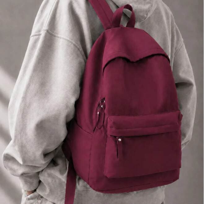 Computer Bag 16inch Backpack Casual Outdoor Sports Computer Bag Can Be Printed with Logo School Bag Plain Color Backpack Without Text 3