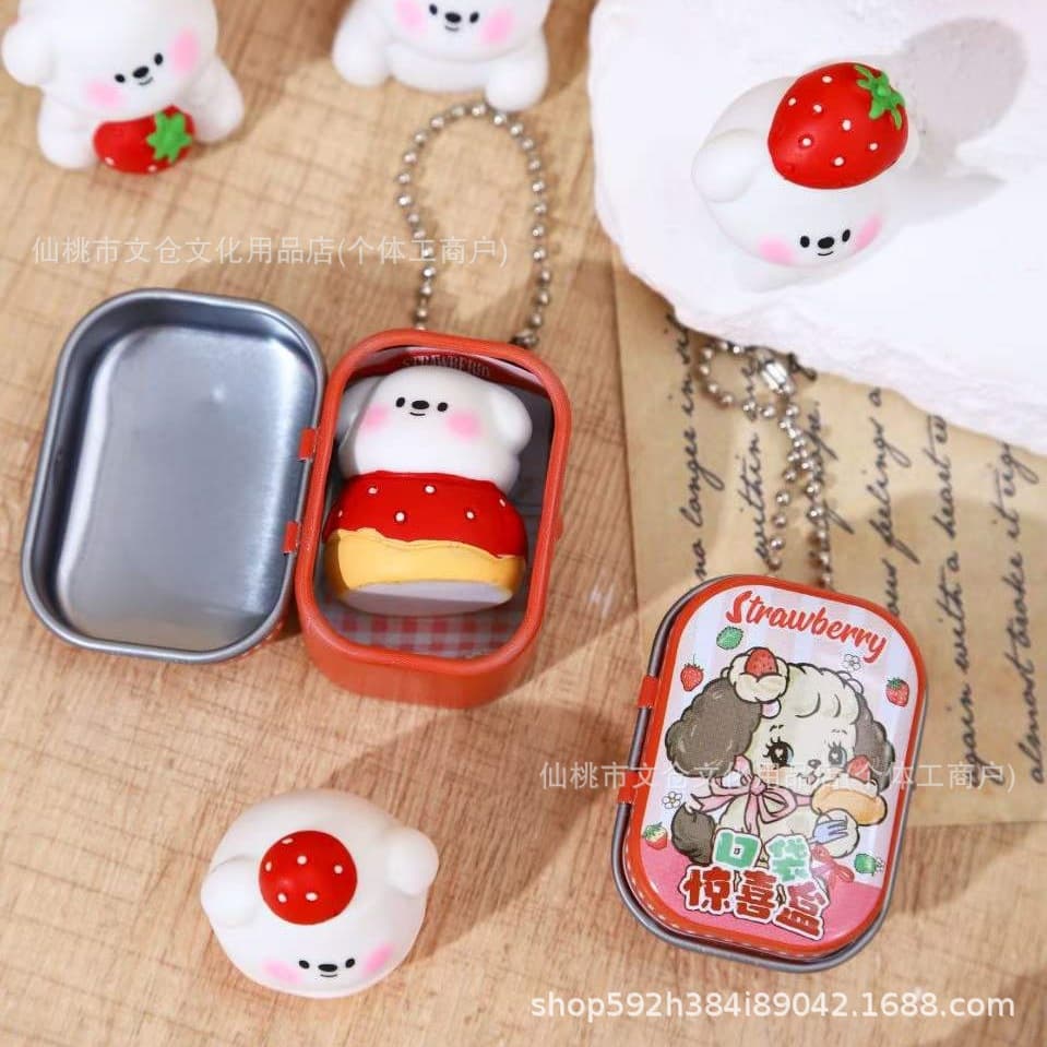 Sweetheart strawberry puppy pocket surprise box