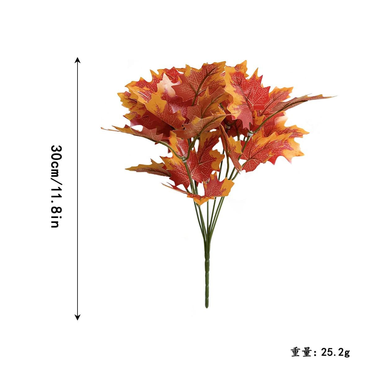 Seven-pronged red maple leaves
