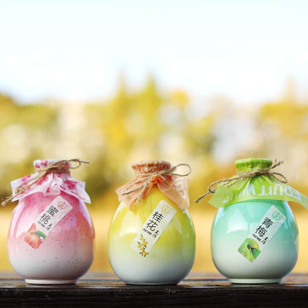 Zhejiang Family's Traditional Style Fruit Wine: Peach Blossom Drunken Plum Wine, Grapefruit, Osmanthus, Lychee Low-Alcohol Wine - in Stock for Immediate Dispatch 3