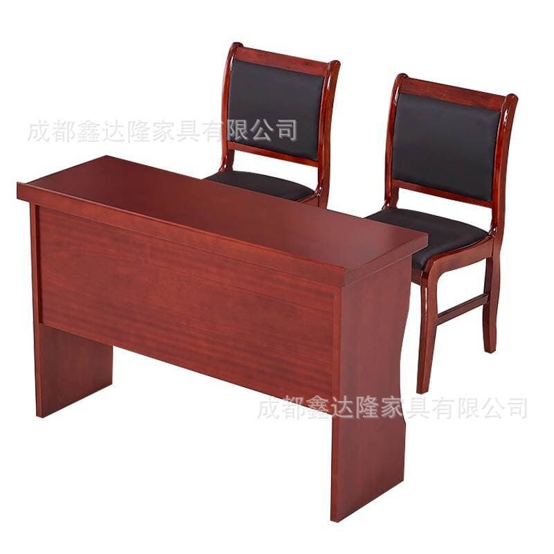 Simple Conference Table and Chair Set, Double Conference Table, Training Room, Business Main Table, Painted Solid Wood Office Desk, Strip Table 5