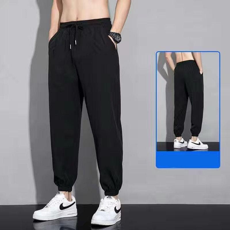 Black-four-sided stretch leggings