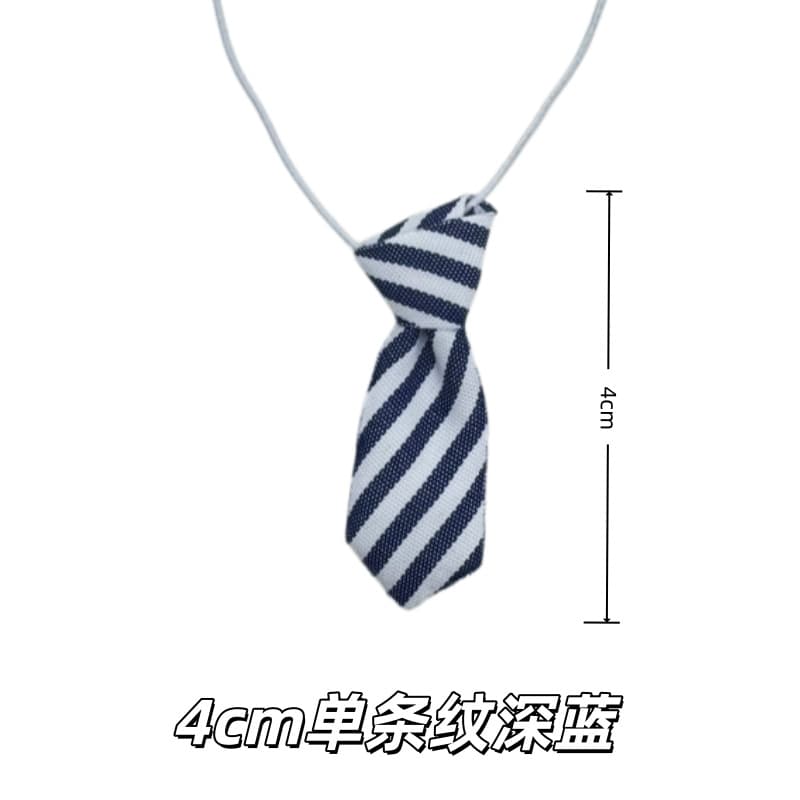 [single stripe] dark blue large tie