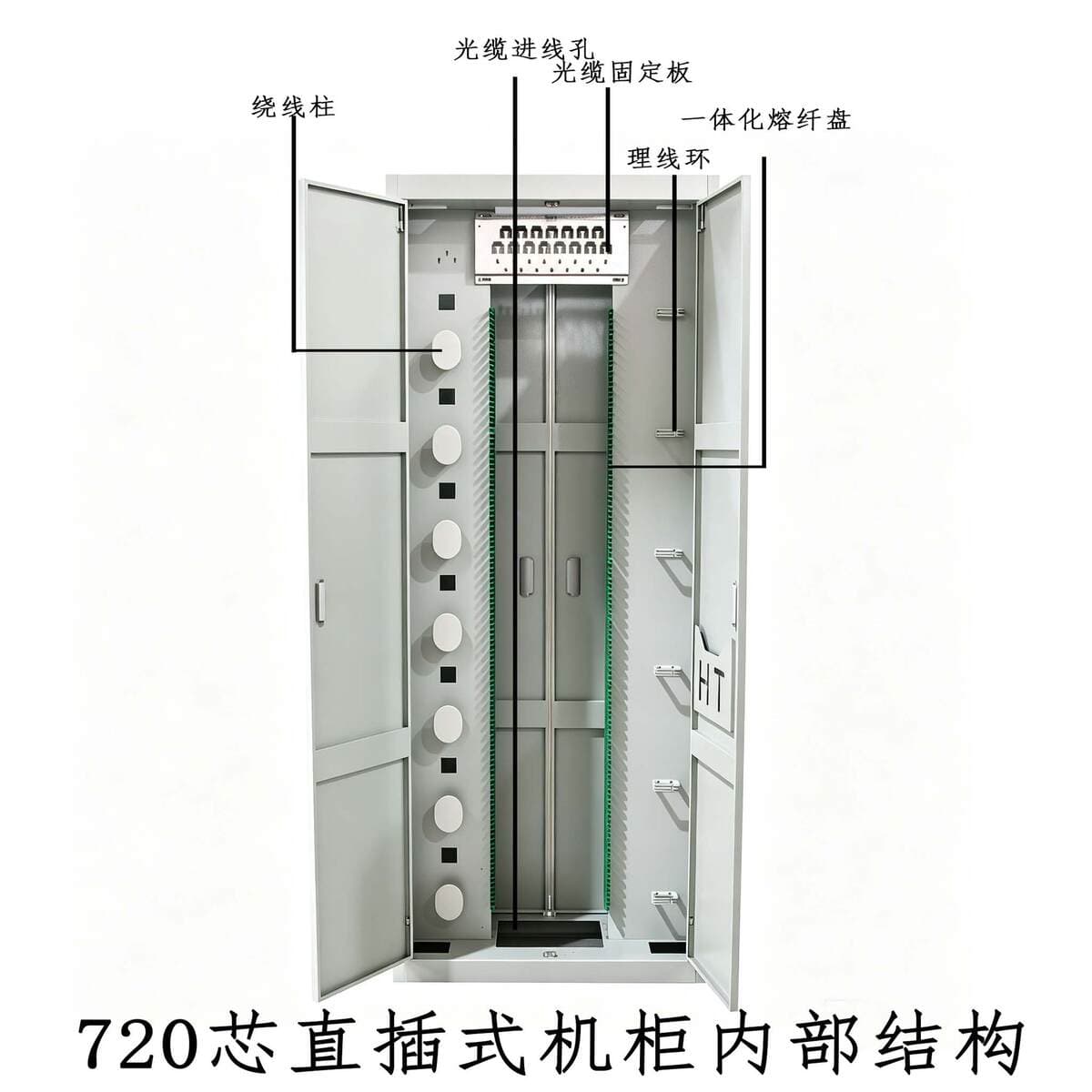 720-Core Direct-Insertion Odf Cabinet 2000*800*400 Fiber Optic Distribution Cabinet Sc/Fc Fully Equipped 720 Direct-Insertion Cabinet 2
