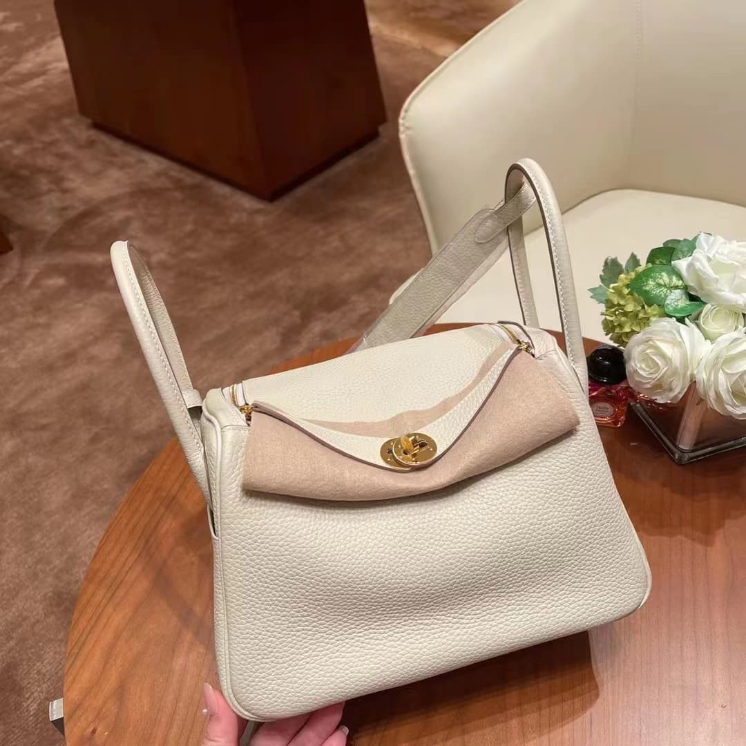 Milkshake white 26cm gold buckle