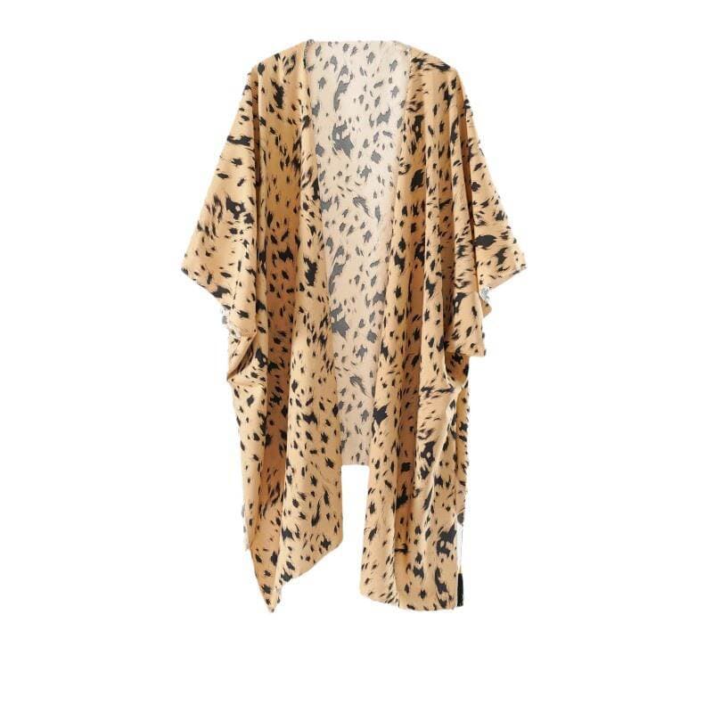 2024 New Cross-border Tassel Cardigan Fashionable Thin Spring and Summer Travel Shawl Sunscreen Beach Cape Shawl 5