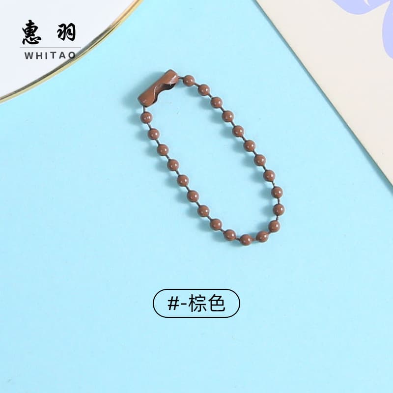 [brown] painted bead chain