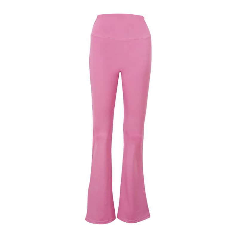 Velvet pink bell bottoms