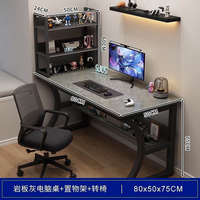 [luxury model + swivel chair] slate gray 80cm
