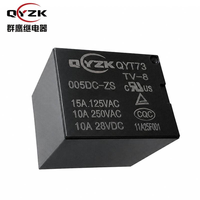 Qunying Factory Direct Sales Small T73 Relay 5V/12V/24V Five-Pin Switching Home Appliance T73 Relay 4