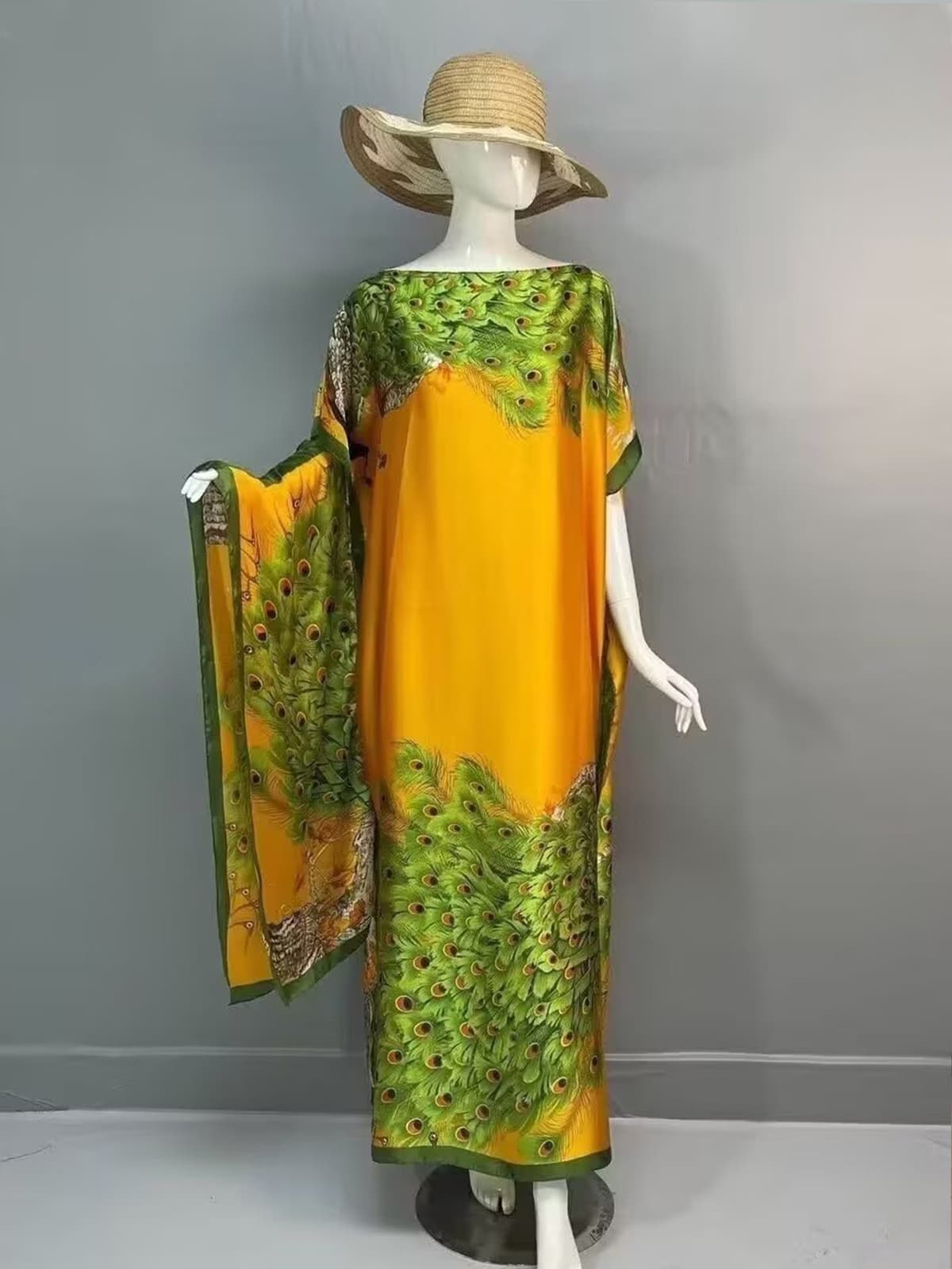 243-peacock-orange grass green